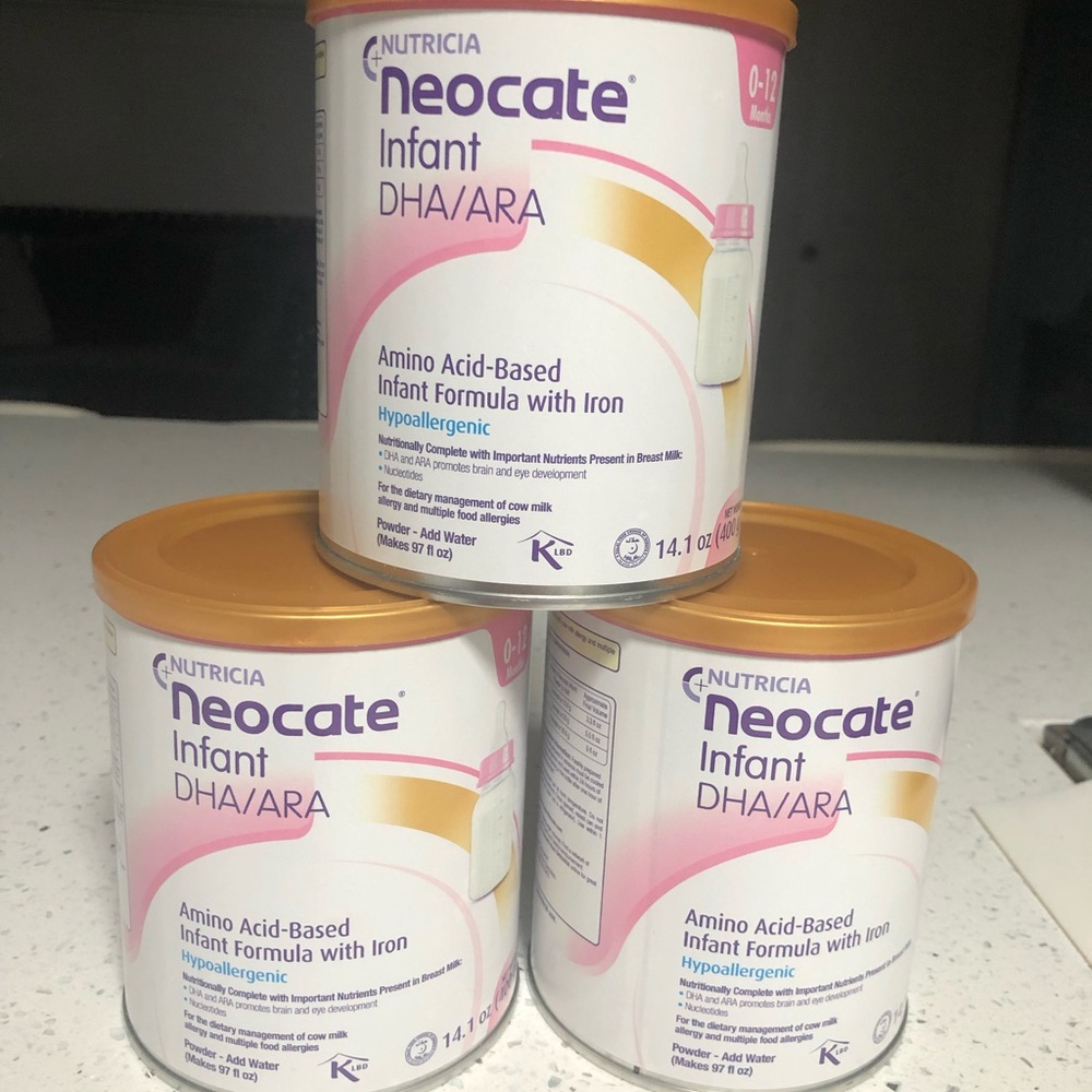I have 7 cans of Neocate Infant for sale, new and unopened. $25.00 each can.